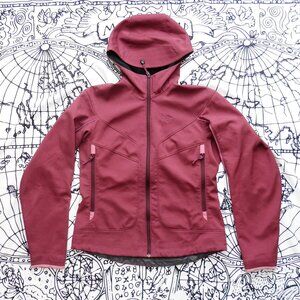 Arc'teryx || 2008 Alpha Hooded Softshell Jacket in Wine Red